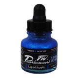 Daler Rowney 112 Galactic Blue Fw Pearlescent Acrylic Inks 29.5 ml Cam Şişe