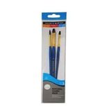 Daler Rowney 209167 Simply Natural Hair Deve Kılı 3'lü Fırça Seti