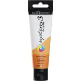 Daler Rowney 5735698 150 ml No:653 Fluorescent Orange System 3 Akrilik Boya