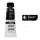 Daler Rowney 716 Metallic Black Seri B Cryla Artist 75 ml Akrilik Boya