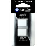 Daler Rowney Aquafine 009-001 2'li Taş Sulu Boya Titanium White ve Chinese White Beyaz Renk Seti