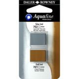 Daler Rowney Aquafine 2 Parça Silver İmit Gold İmit Taş Sulu Boya Seti Yüksek Kalite