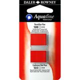 Daler Rowney Aquafine 2'li Cadmium Red Hue ve Vermilion Hue Taş Sulu Boya Seti