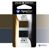 Daler Rowney Aquafine 2li Sulu Boya Tableti 251 Sepia Hue - 065 Paynes Grey - Renkli - Standart