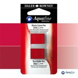 Daler Rowney Aquafine 2li Sulu Boya Tableti 515 Alizarin Crimson Hue - 563 Rose Madder Hue - Renkli - Standart