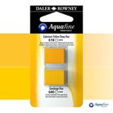 Daler Rowney Aquafine 2li Sulu Boya Tableti 618 Cadmium Yellow Deep Hue - 640 Gamboge Hue - Renkli - Standart