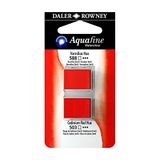 Daler Rowney Aquafine H/P Blister Set 4 Sanatçi Tipi Tablet Suluboya, Vermilion Hue/Cad Red Hue