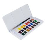 Daler Rowney Aquafine Sulu Boya Seyahat Seti, 24 Yarım Kap