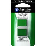 Daler Rowney Aquafine Tablet Sulu Boya 2'li Blister Hooker's Green Light - Hooker's Green Dark