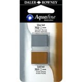 Daler Rowney Aquafine Tablet Sulu Boya 2'li Blister Silver - Gold