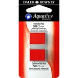 Daler Rowney Aquafine Tablet Sulu Boya 2'li Blister Vermilion Hue - Cadmium Red Hue