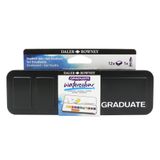 Daler-Rowney Graduate Watercolour, Karton Kılıf, Orta Godet, Öğrenci Seti, 12 Karışık Renk + 1 Suluboya Fırçası Aquafine