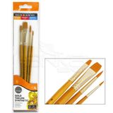 Daler Rowney Kod 401 Simply Gold Taklon Synthetic 4'lü Fırça Seti