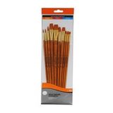 Daler Rowney Simply Gold Taklon Yassı Fırça Uç Seti 10'lu