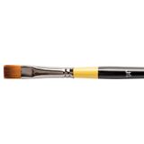 Daler Rowney System 3 Seri 55 No1/4 Kısa Sap Düz Kesik Uçlu Fırça