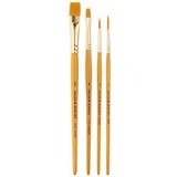 Daler Rowney Taklon Fırça Seti Kısa Sap 4'Lü #3 (216920402)