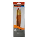 Daler Rowney Taklon Fırça Seti Kısa Sap 4'lü Paket