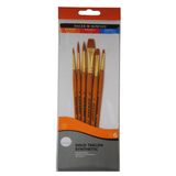 Daler Rowney Taklon Fırça Seti Kısa Sap 6'Li #1 (216920600)