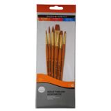 Daler Rowney Taklon Fırça Seti Kısa Sap 6'Li #2 (216920601)