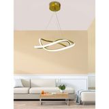 Dalga Modern Sarkıt LED Avize Salon Oturma Odası Mutfak Avizesi - Gold - 3