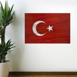 Dalgalanma Efektli Manyetik Duvar Stickerı Türk Bayrağı 71 X 47Cm (5250)