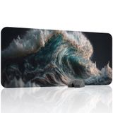 Dalgalar Oyuncu Gaming Mouse Pad Kauçuk Kaymaz Taban Mousepad (V2, 90x40 XXL)