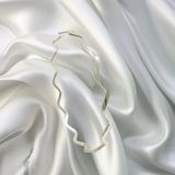 Dalgalı Gri Ajda Gümüş Bilezik 9 Gr