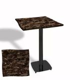 Dalgalı Kare Bistro Wermodin Masa 67X67 Cm Tokyo Serisi (Esb) - Karacabey Mermer