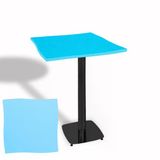 Dalgalı Kare Bistro Wermodin Masa 67X67 Cm Tokyo Serisi (Esb) - Turkuaz