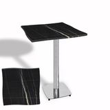 Dalgalı Kare Bistro Wermodin Masa 67X67 Cm Tokyo Serisi (Kromnikel) - Palazzo