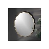 Dalgalı Oval Duvar Dekor AynasıKonsol Aynası/Dekor Aynası Gold 60 x 90