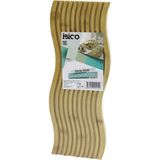 Dalgalı Şekilli - Kanallı Çift Taraf=düz - Kanallı Ahşap Bambu Servis Sunum Tahtası 17 x 39 x 1.5cm