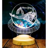 Dalgıç Hediyesi, Balık Adam Hediyesi 3d Led Lamba, Kişiye Özel 3d Led Lamba Scuba Diving Dalgıç Tasarımlı Lamba