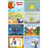 Dalgıç Köpek + Sarı Civciv + İki Utangaç Panda (Julia Jarman) + Üç Gözlü Kurbağa (Olga de Dios) + Uçan Süpürge + Zogi + Yaylan ve Zıpla (Çocuklar için Bilim) + Hiç Hata Yapmayan Kız / 8 Kitap Set