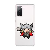 Dali Design Galaxy S20 Fe Uyumlu Şeffaf Kılıf Chibi Thor 5 Tasarımlı