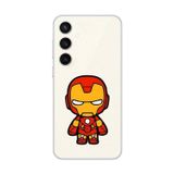 Dali Design Galaxy S23 Uyumlu Şeffaf Kılıf Chibi Iron-Man 2 Tasarımlı