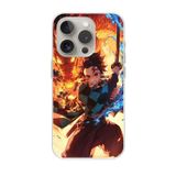 Dali Design İphone 11 Pro Uyumlu Şeffaf Kılıf Demon Slayer Tasarımlı 1