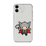 Dali Design İphone 12 Mini Uyumlu Şeffaf Kılıf Chibi Thor 5 Tasarımlı