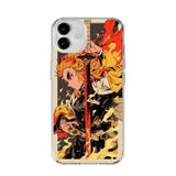 Dali Design İphone 12 Mini Uyumlu Şeffaf Kılıf Demon Slayer Tasarımlı 3