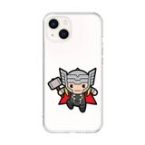 Dali Design İphone 13 Mini Uyumlu Şeffaf Kılıf Chibi Thor 5 Tasarımlı