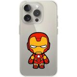 Dali Design İphone 14 Pro Uyumlu Şeffaf Kılıf Chibi Iron-Man 2 Tasarımlı