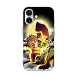 Dali Design İphone 16 Plus Uyumlu Şeffaf Kılıf Demon Slayer Tasarımlı 2