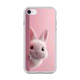 Dali Design İphone 6 Plus Uyumlu Şeffaf Kılıf 5 Peluş Tavşan Tasarımlı