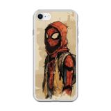 Dali Design İphone 6 Uyumlu Şeffaf Kılıf Spider-Man Tablo Tasarımlı