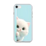 Dali Design İphone 6S Plus Uyumlu Şeffaf Kılıf 2 Peluş Kedi Tasarımlı