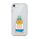 Dali Design İphone 6S Plus Uyumlu Şeffaf Kılıf Cartoon Adventure Time 1 Tasarımlı