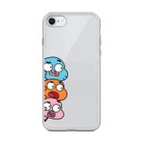 Dali Design İphone 6S Plus Uyumlu Şeffaf Kılıf Cartoon Gumball 6 Tasarımlı