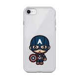 Dali Design İphone 6S Plus Uyumlu Şeffaf Kılıf Chibi Captain America 4 Tasarımlı
