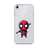 Dali Design İphone 6S Plus Uyumlu Şeffaf Kılıf Chibi Deadpool 8 Tasarımlı