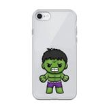 Dali Design İphone 6S Plus Uyumlu Şeffaf Kılıf Chibi Hulk 3 Tasarımlı